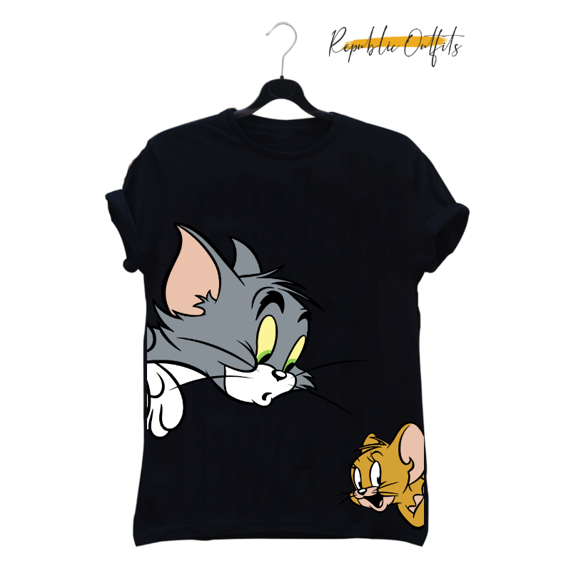 Tom & Jerry Graphic T-Shirt – 100% Cotton | Screen Printed