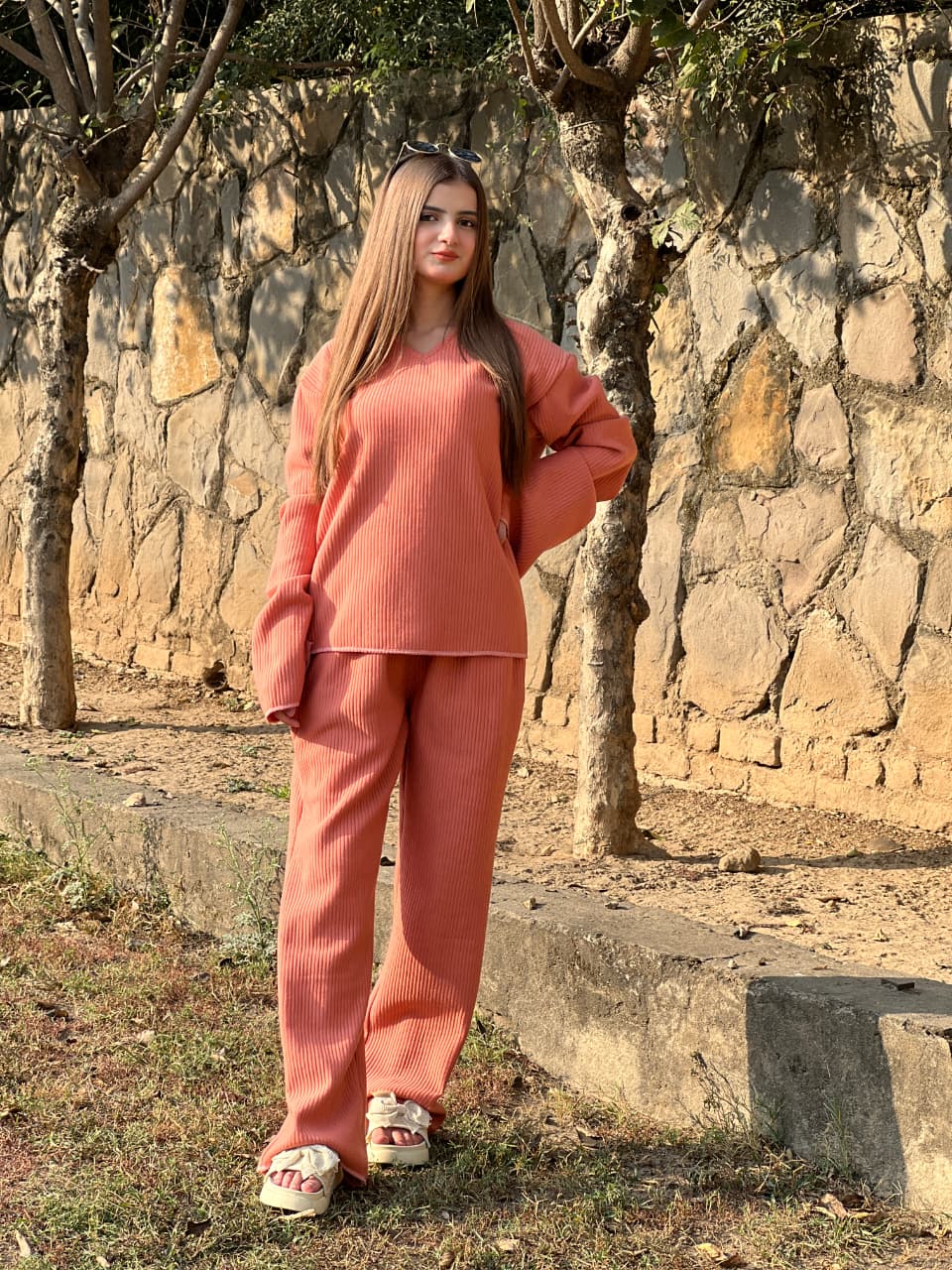 Dropped Needle Two-Piece Co-Ord Set