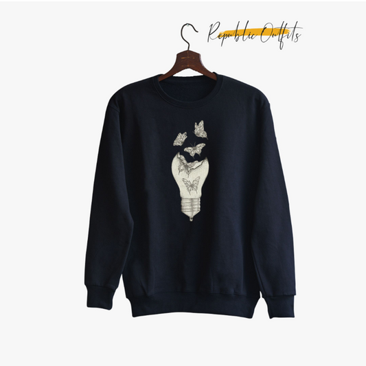 Broken Bulb Butterfly" Sweatshirt