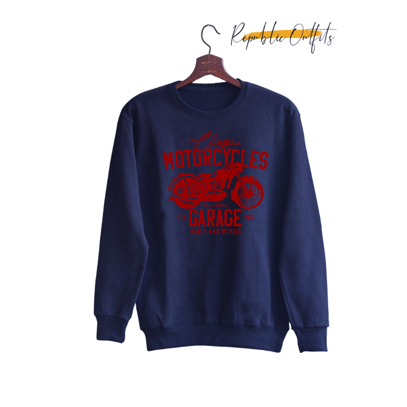 Classic Motorcycles Garage Sweatshirt