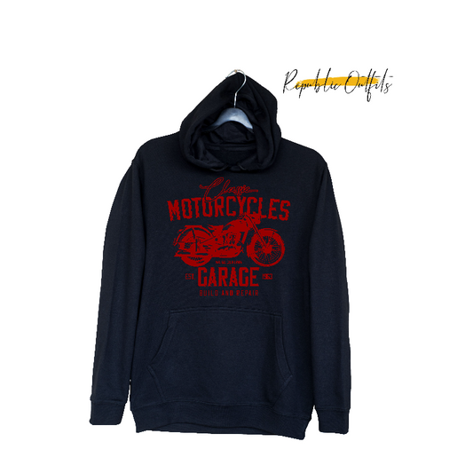 Classic Motorcycles Garage Hoodie