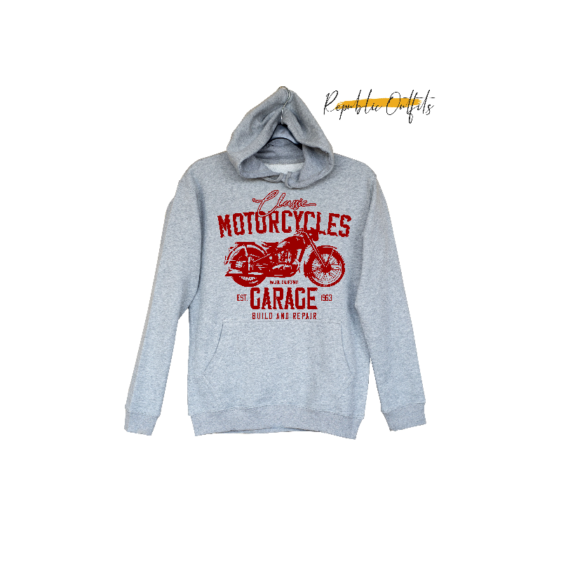 Classic Motorcycles Garage Hoodie