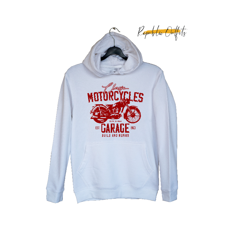 Classic Motorcycles Garage Hoodie