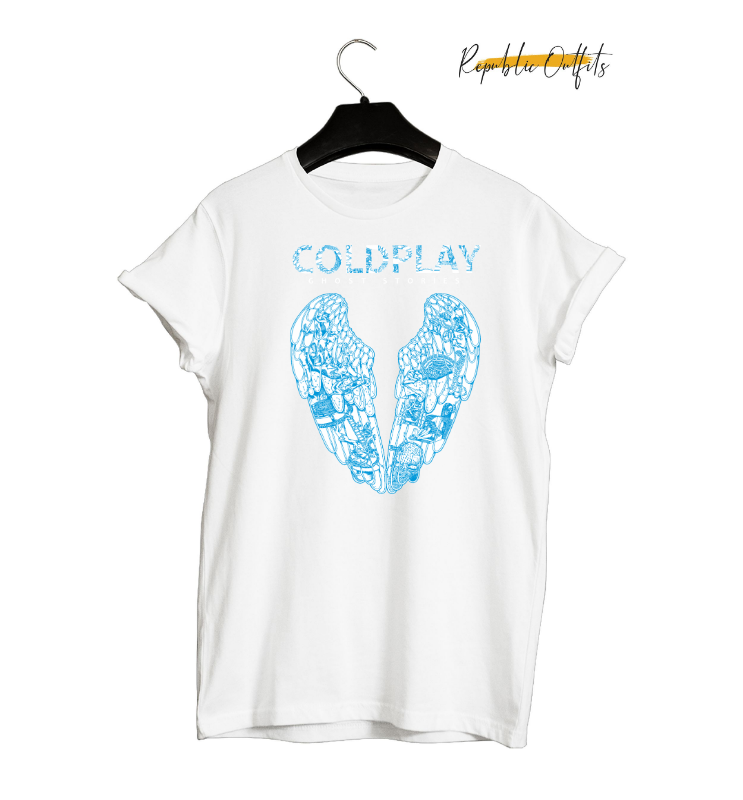 Coldplay Ghost Stories Graphic T-Shirt – 180 GSM 100% Pure Cotton | Premium Screen Printed