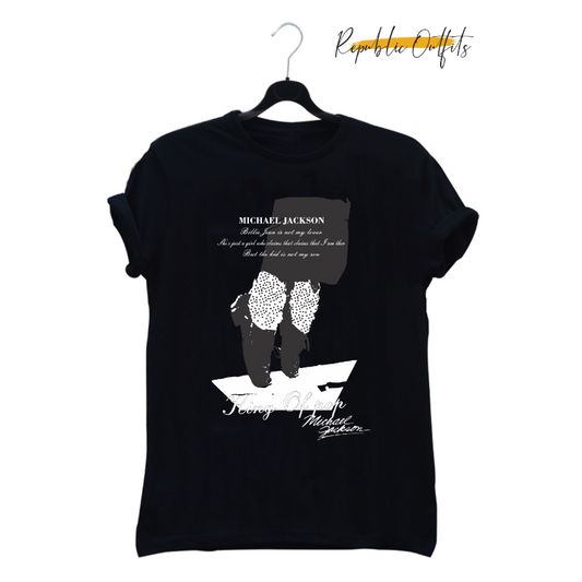 Michael Jackson Graphic T-Shirt – Black | 100% Cotton | Screen Printed