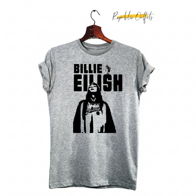 Billie Eilish "Photographic Wordmark" Graphic T-Shirt
