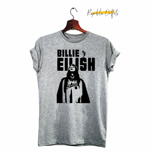 Billie Eilish "Photographic Wordmark" Graphic T-Shirt