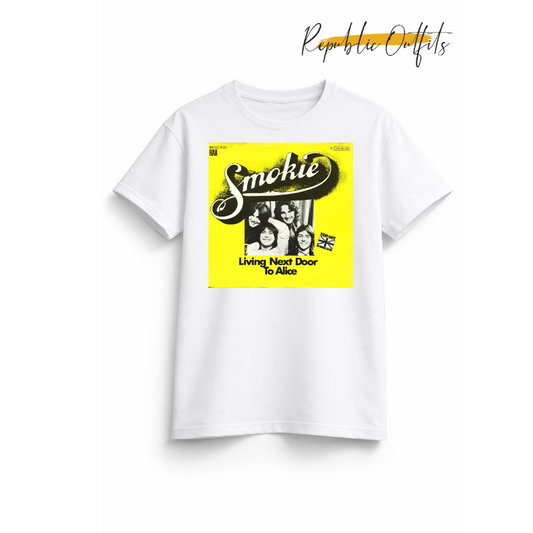 Smokie Graphic T-Shirt – White | 100% Cotton (DTG)