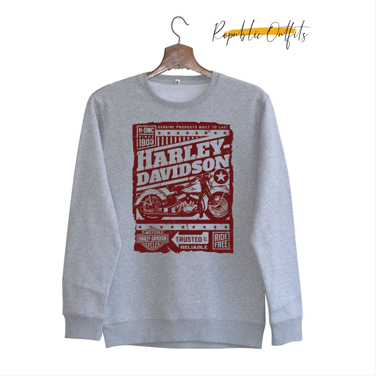 Harley Davidson Motorcycle Sweatshirt