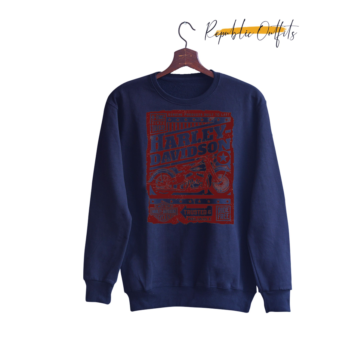 Harley Davidson Motorcycle Sweatshirt