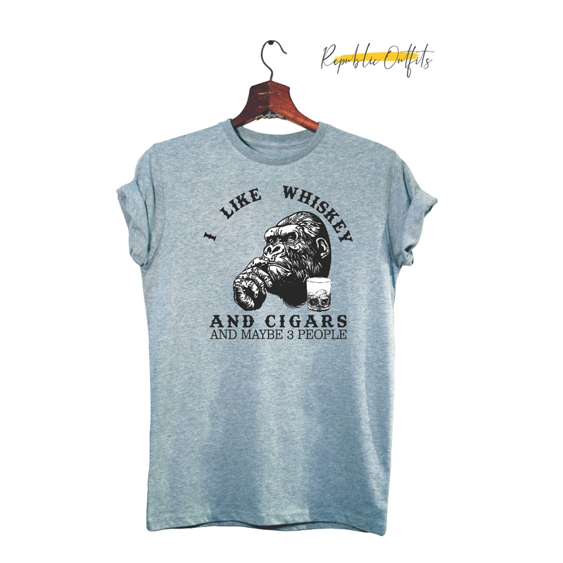 I Like Whiskey and Cigars T-Shirt