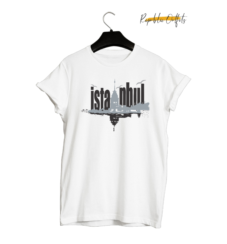 Istanbul Skyline Graphic T-Shirt – 180 GSM 100% Pure Cotton | Premium Screen Printed