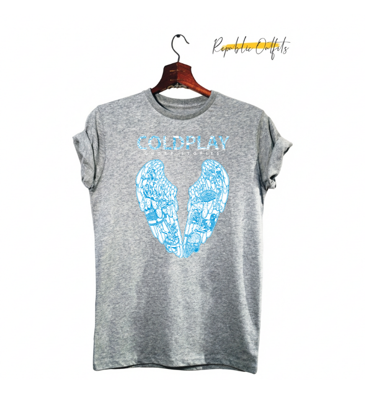Coldplay Ghost Stories Graphic T-Shirt – 180 GSM 100% Pure Cotton | Premium Screen Printed
