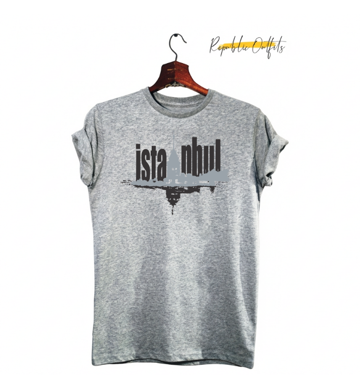 Istanbul Skyline Graphic T-Shirt – 180 GSM 100% Pure Cotton | Premium Screen Printed
