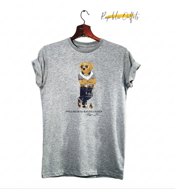 Polo Bear Inspired Graphic T-Shirt – 180 GSM 100% Pure Cotton | Premium DTG Printed