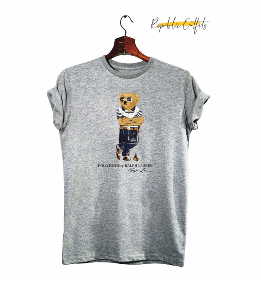 Polo Bear Inspired Graphic T-Shirt – 180 GSM 100% Pure Cotton | Premium DTG Printed