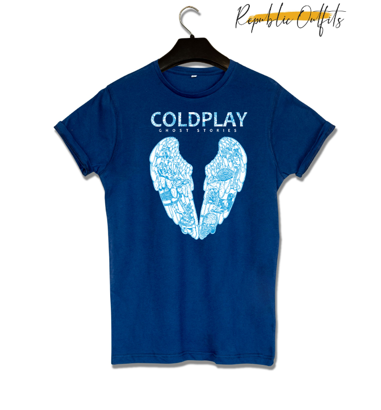 Coldplay Ghost Stories Graphic T-Shirt – 180 GSM 100% Pure Cotton | Premium Screen Printed