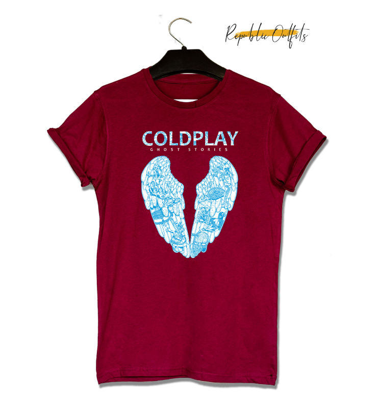 Coldplay Ghost Stories Graphic T-Shirt – 180 GSM 100% Pure Cotton | Premium Screen Printed