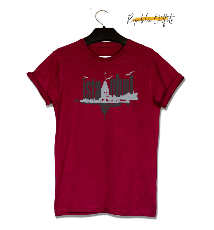 Istanbul Skyline Graphic T-Shirt – 180 GSM 100% Pure Cotton | Premium Screen Printed