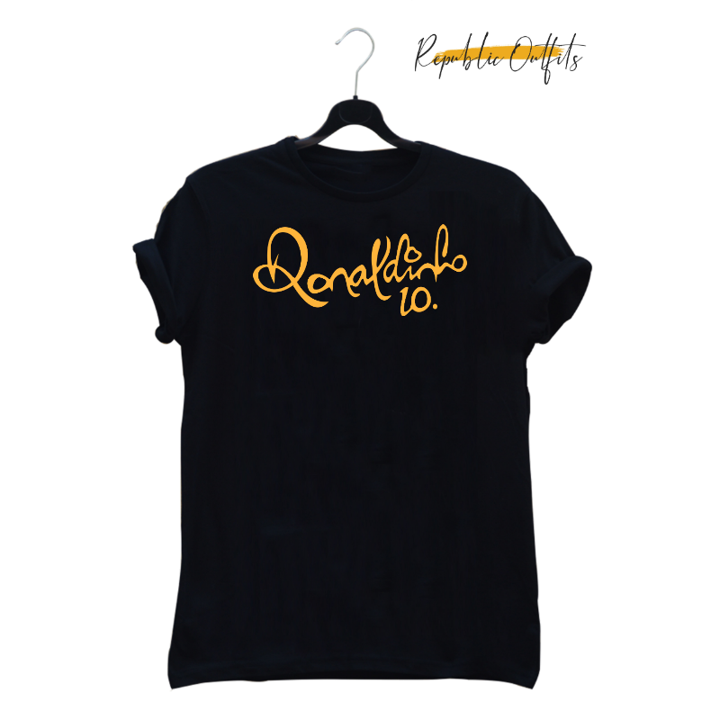 Ronaldinho 10 Graphic T-Shirt – 100% Cotton | Screen Printed