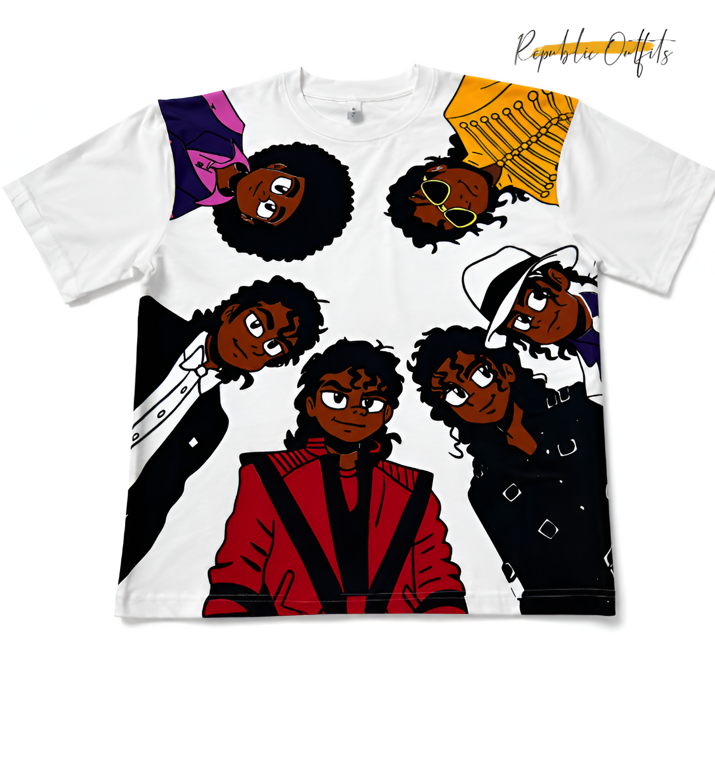 Michael Jackson Inspired Oversized Drop Shoulder T-Shirt – Anime Streetwear Edition
