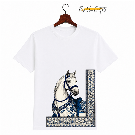 Persian Horse DTG Tee – White