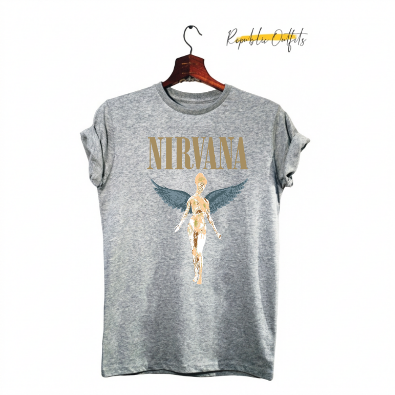 Nirvana In Utero Album Tee – Classic Grunge Style