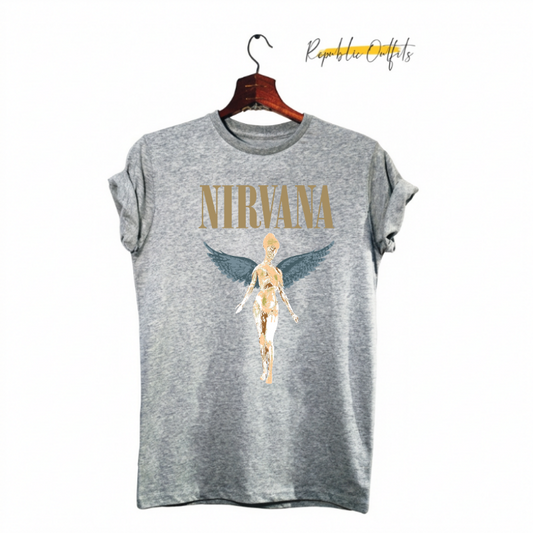 Nirvana In Utero Album Tee – Classic Grunge Style