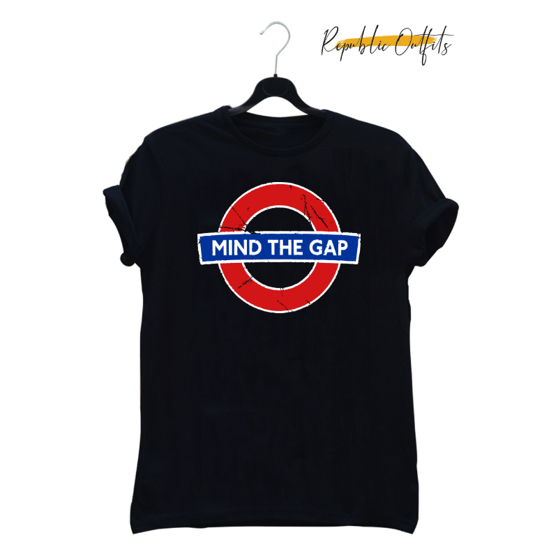 Mind the Gap Graphic T-Shirt – 100% Cotton | Screen Printed