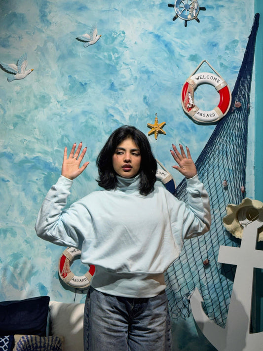 Cloud Soft High-Neck Sweatshirt