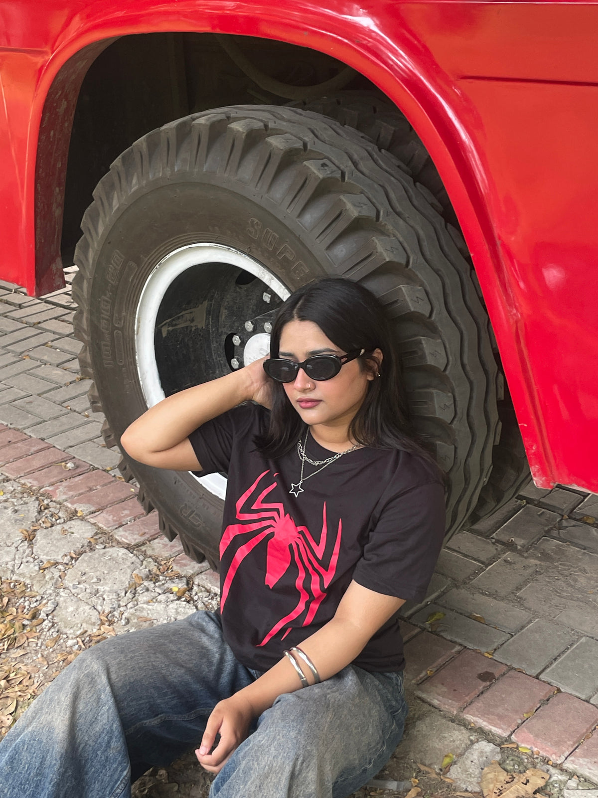 Marvel-Inspired Spider Graphic T-Shirt – Front & Back Screen Print | 100% Cotton