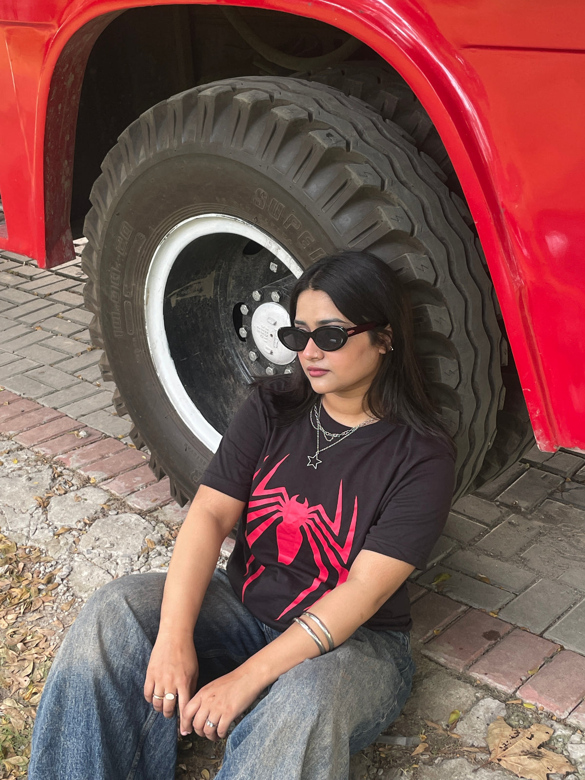Marvel-Inspired Spider Graphic T-Shirt – Front & Back Screen Print | 100% Cotton