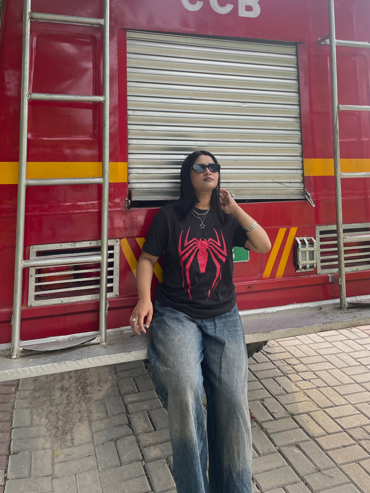 Marvel-Inspired Spider Graphic T-Shirt – Front & Back Screen Print | 100% Cotton