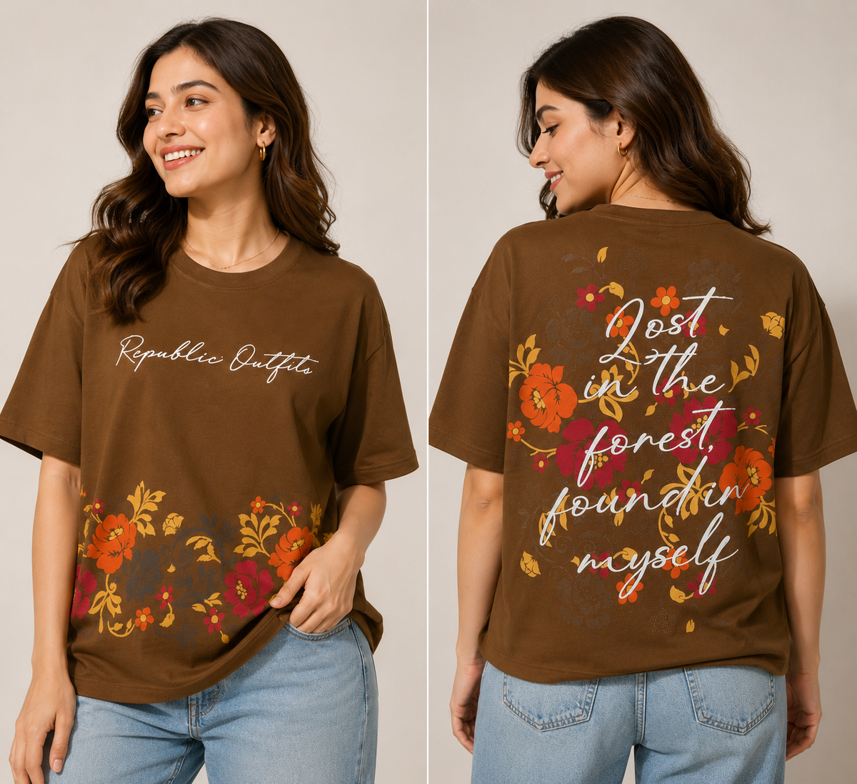 Lost In The Forest Oversized Tee
