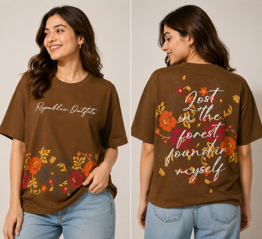 Lost In The Forest Oversized Tee