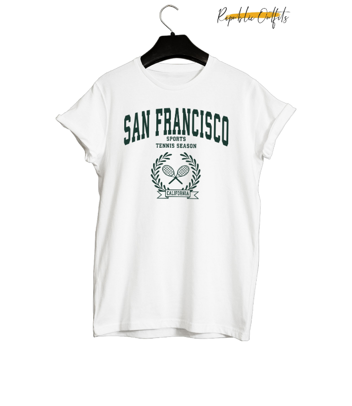 San Francisco Tennis Season Graphic T-Shirt