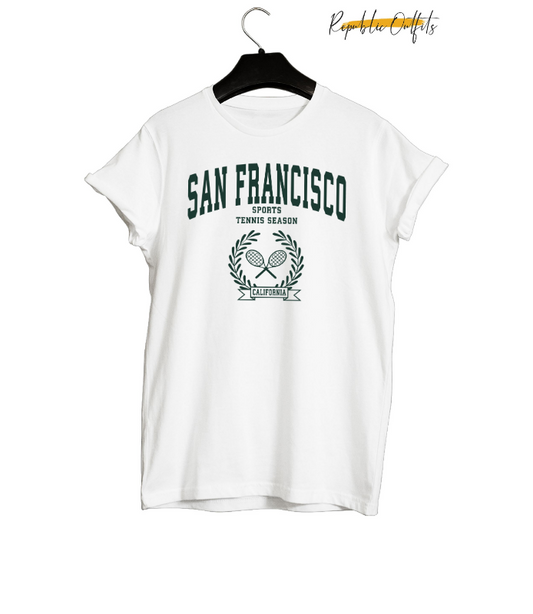San Francisco Tennis Season Graphic T-Shirt