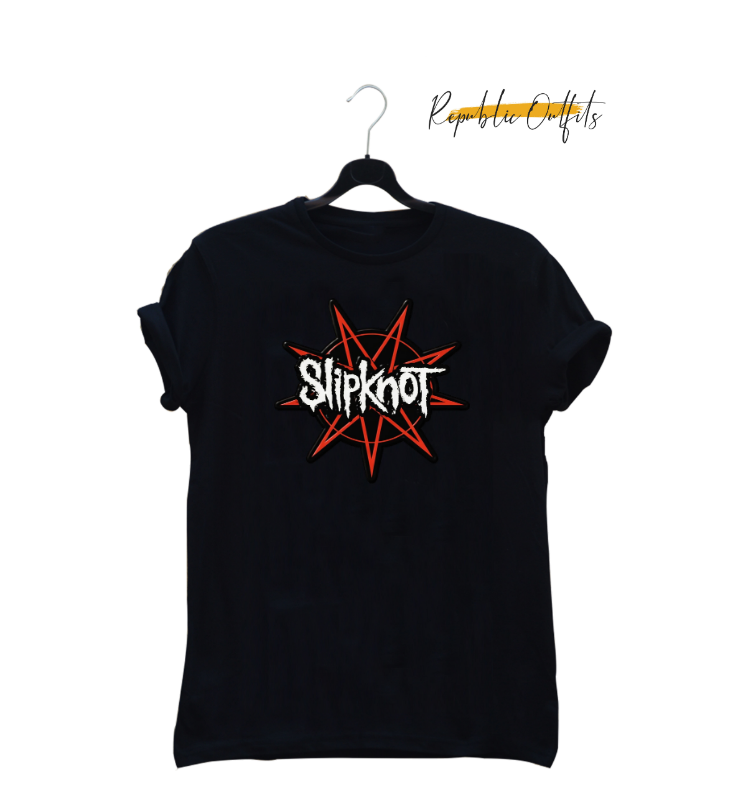 Slipknot Nonagram & Wordmark Logo T-Shirt