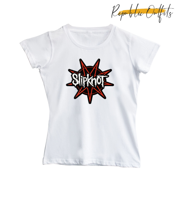 Slipknot Nonagram & Wordmark Logo T-Shirt