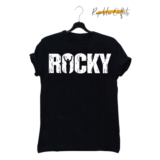 ROCKY — 100% Cotton Screen Printed T-Shirt