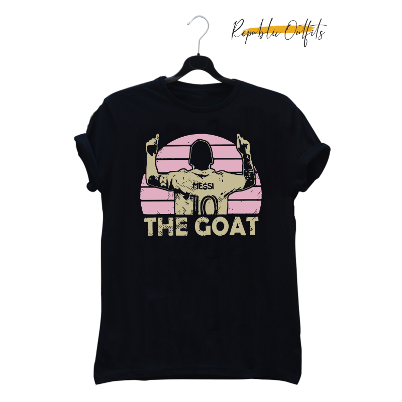 The GOAT Messi Graphic T-Shirt – 100% Cotton | Screen Printed