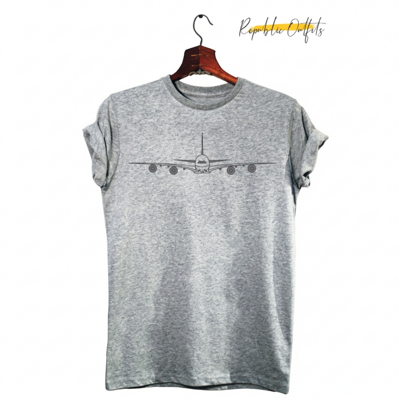 Airplane Graphic T-Shirt — 100% Cotton Screen Printed