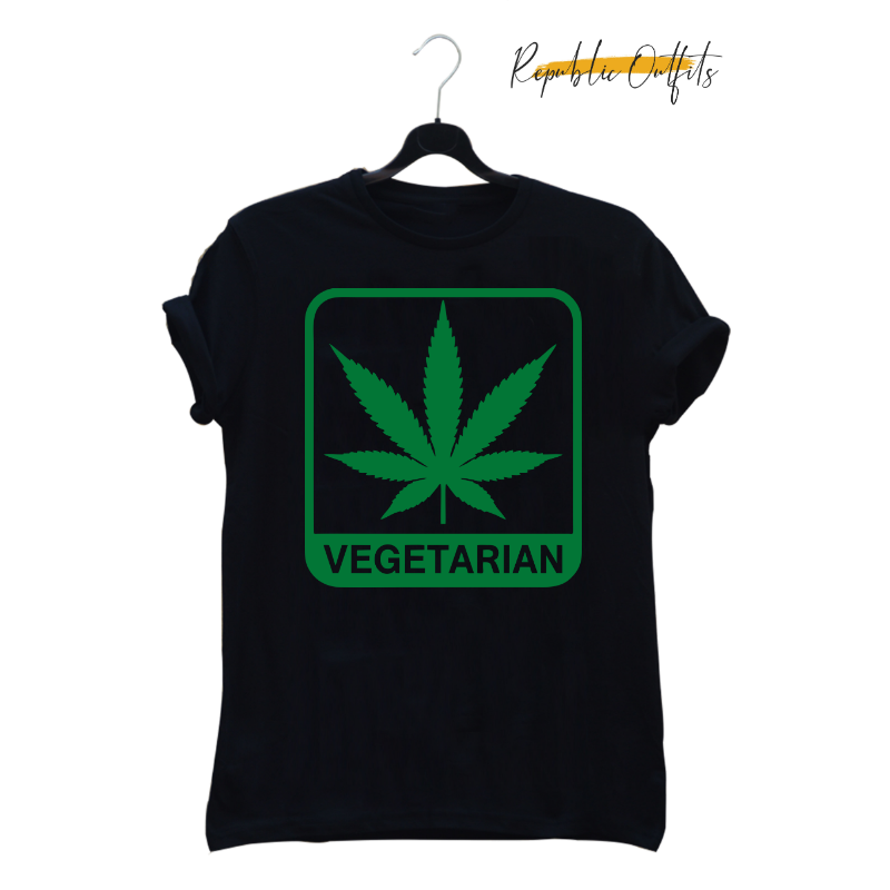 Vegetarian Graphic T-Shirt – 100% Cotton | Screen Printed