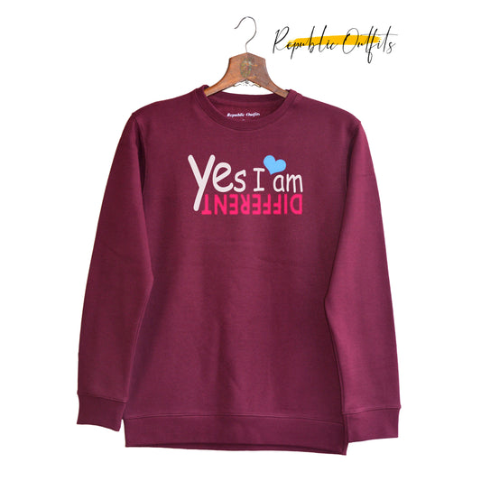 Yes Im Different Sweatshirt