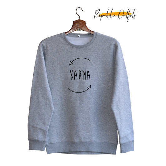 Karma Grey Sweatshirt