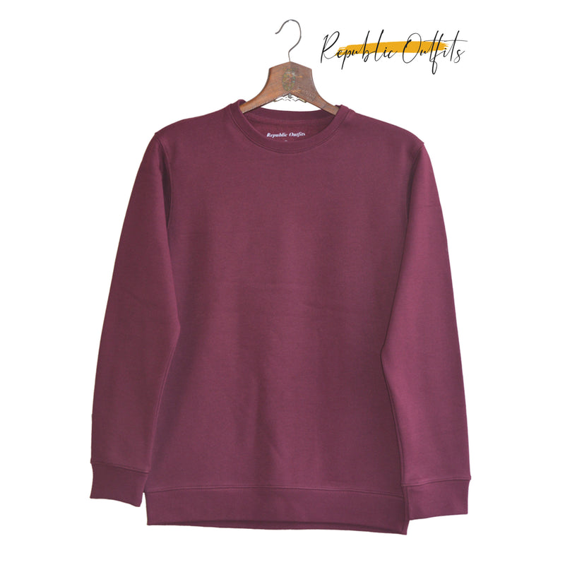 Plain Maroon Sweatshirt