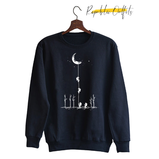 Moon Station Black Sweatshirt