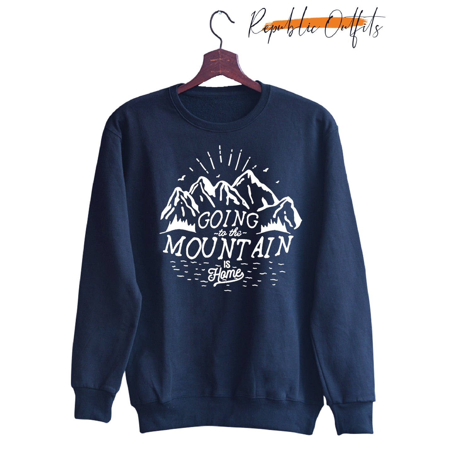 Mountains Are Calling Navy Sweatshirt