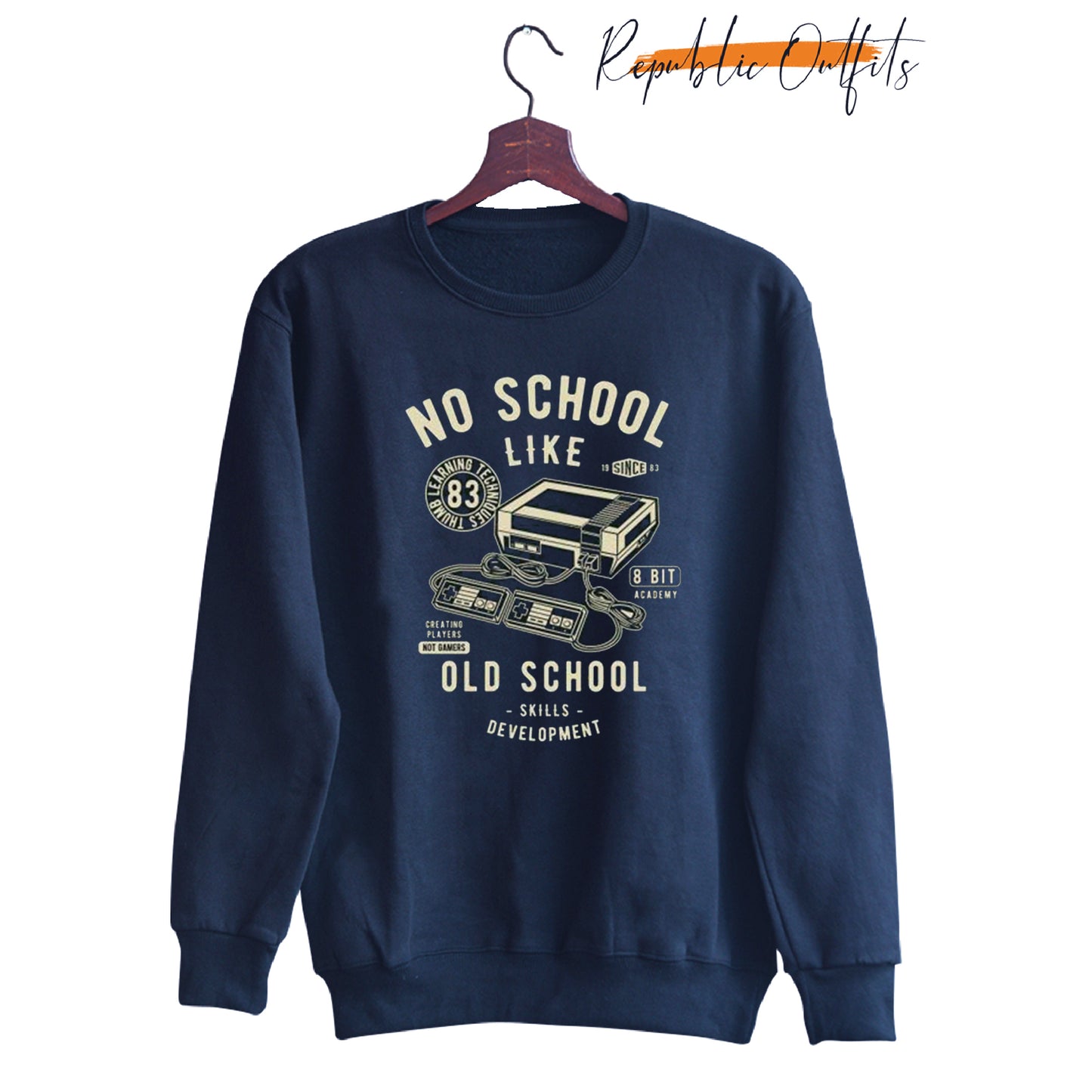 Typewriter Navy Sweatshirt