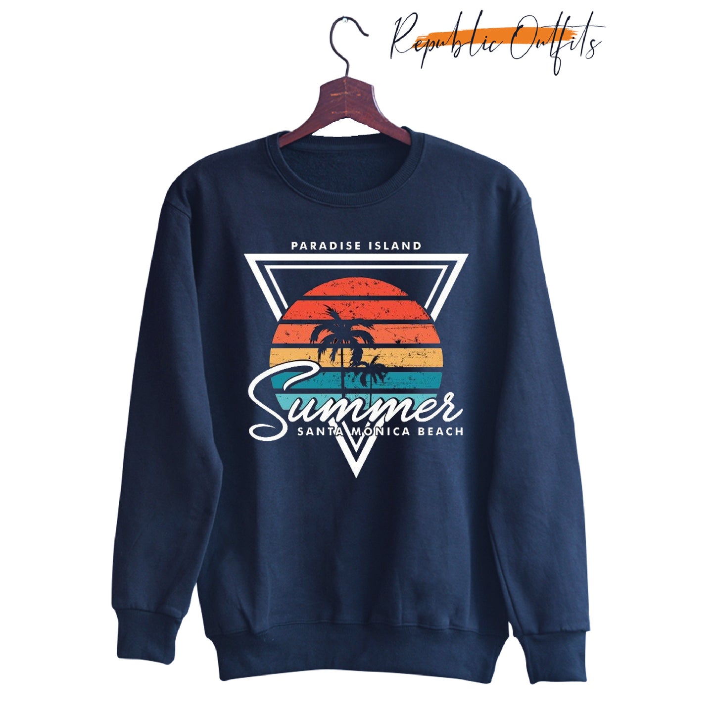 Paradise Island Navy Sweatshirt